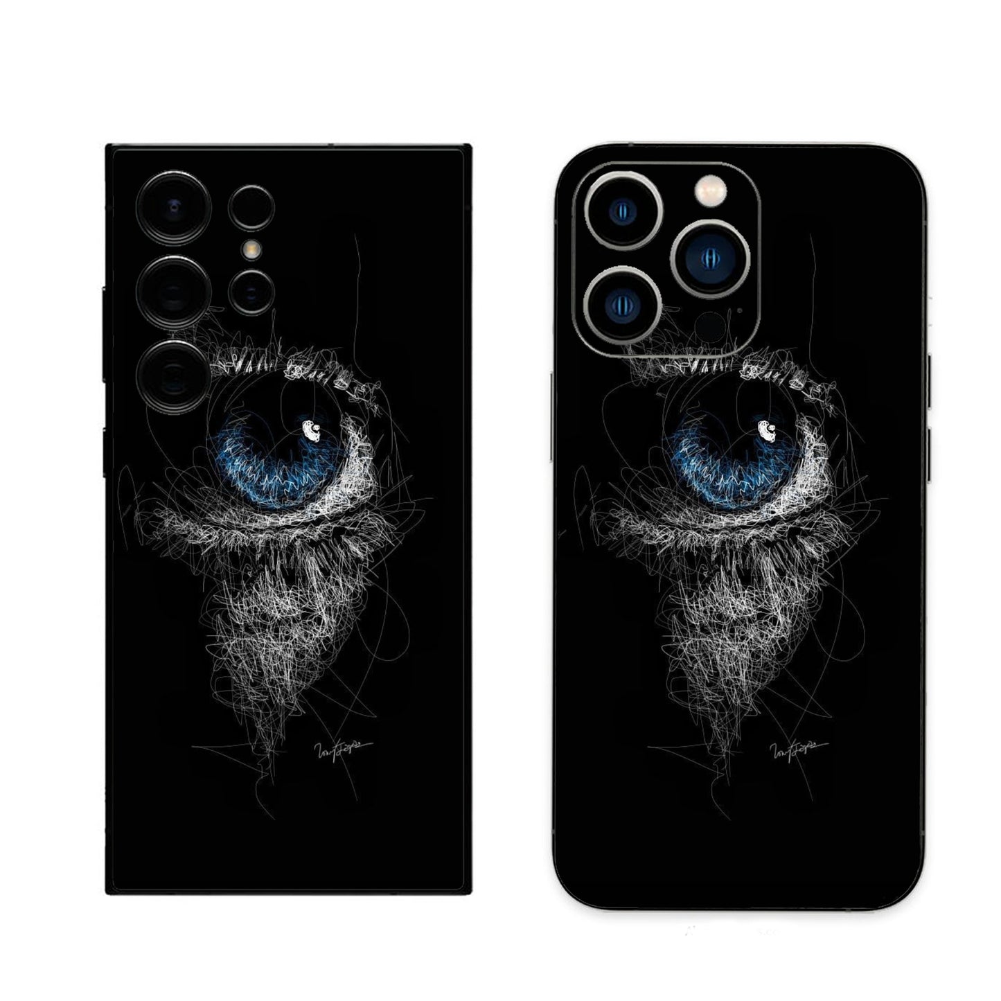 Eye in dark phone skin