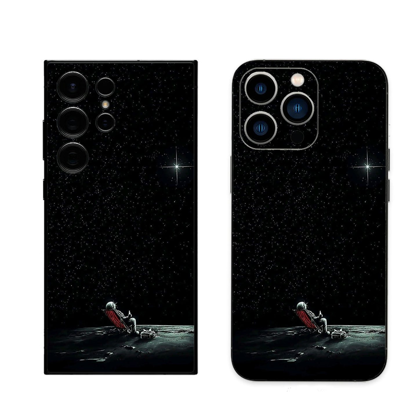 Astronaut in dark phone skin