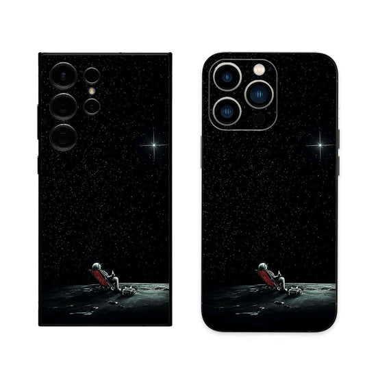 Astronaut in dark phone skin
