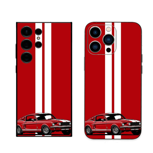Red Strips Sports Car Skin