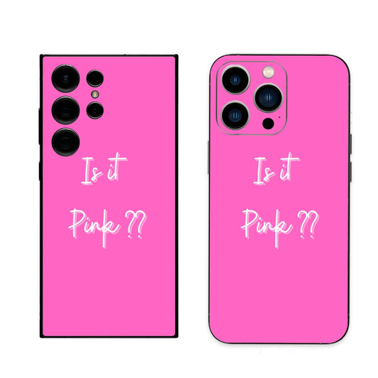 is it pink ?? Phone skin